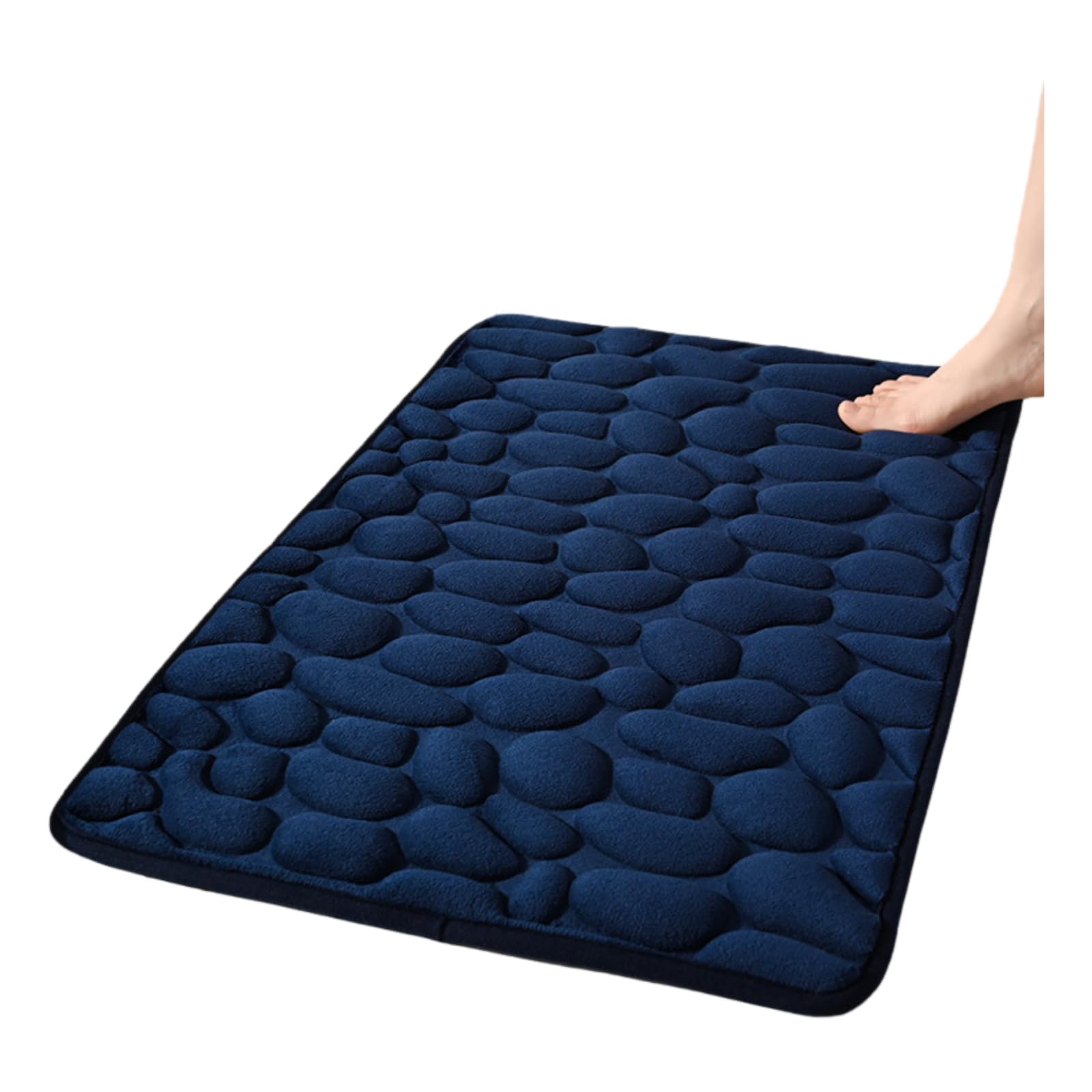 La Berge Le Tapis De Bain-Absorption Rapide et Design antidérapant-Très Absorbant (Bleu)