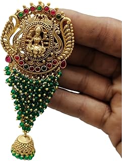 generic KGR Splash Green Beads Fish Design Jada Billa Hair Clip for Women, 1 Count (Pack of 1)-picture-38