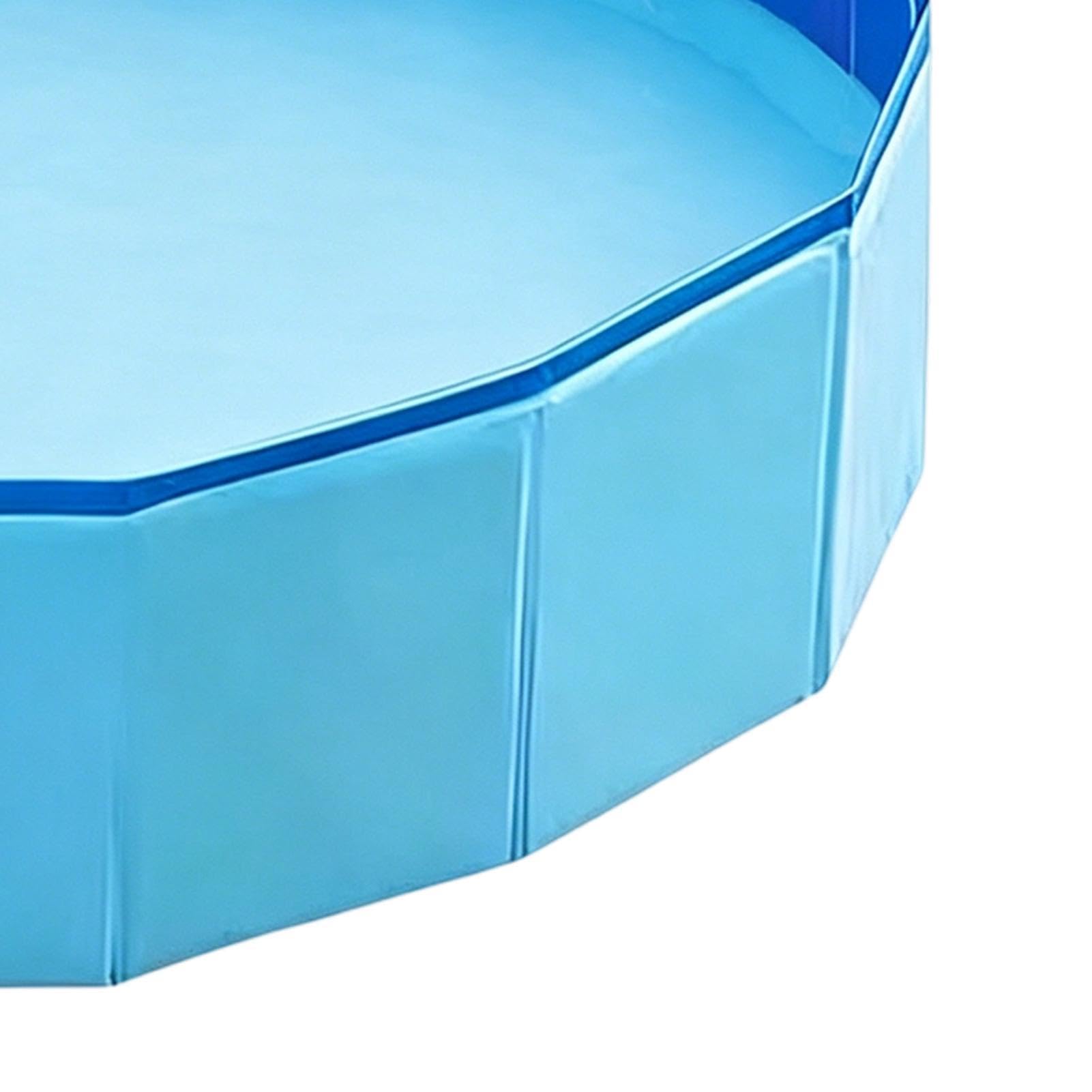 Piscina Pequeña Palangana de Baño Portátil Plegable Antideslizante 120 x 30 | Bañera Dura Para Mascotas para Interior y Exterior Hogar y Jardín Baño Niños Cachorros Gatos