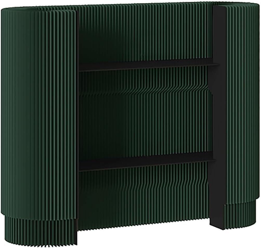 Reception Desk, with 2 Moveable Shelves, Modern Multifunctional Standing Front Desk, Small Retail Counter, for Hotel Lobby Clothing Store Office