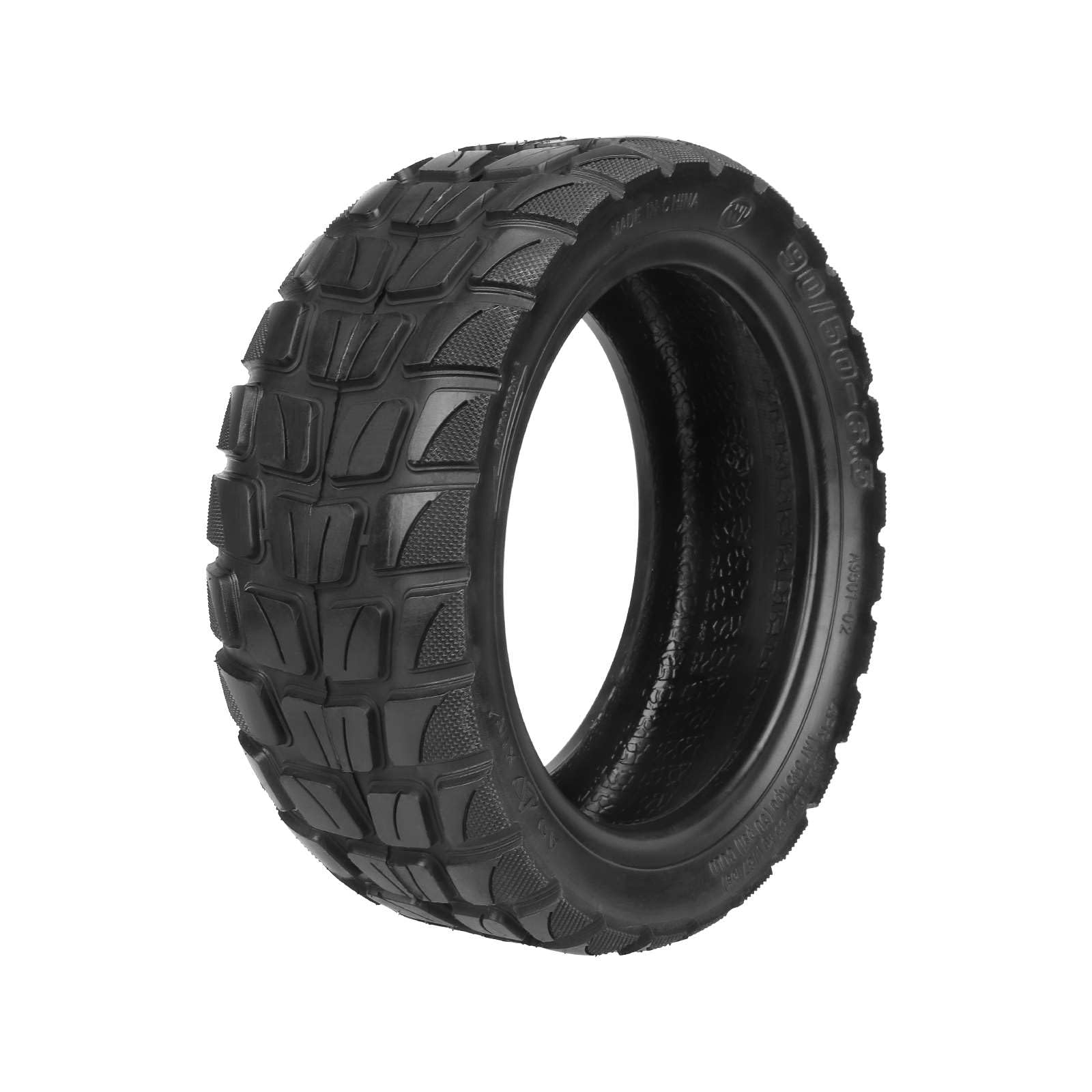 90/50-6,5 Offroad Tubeless Reifen für Kukirin M5 Pro Elektro Scooter Zubehör Verdickte Verbreiterte Verschleißfeste Pannenschutz Ersatzteile (1 Stück)