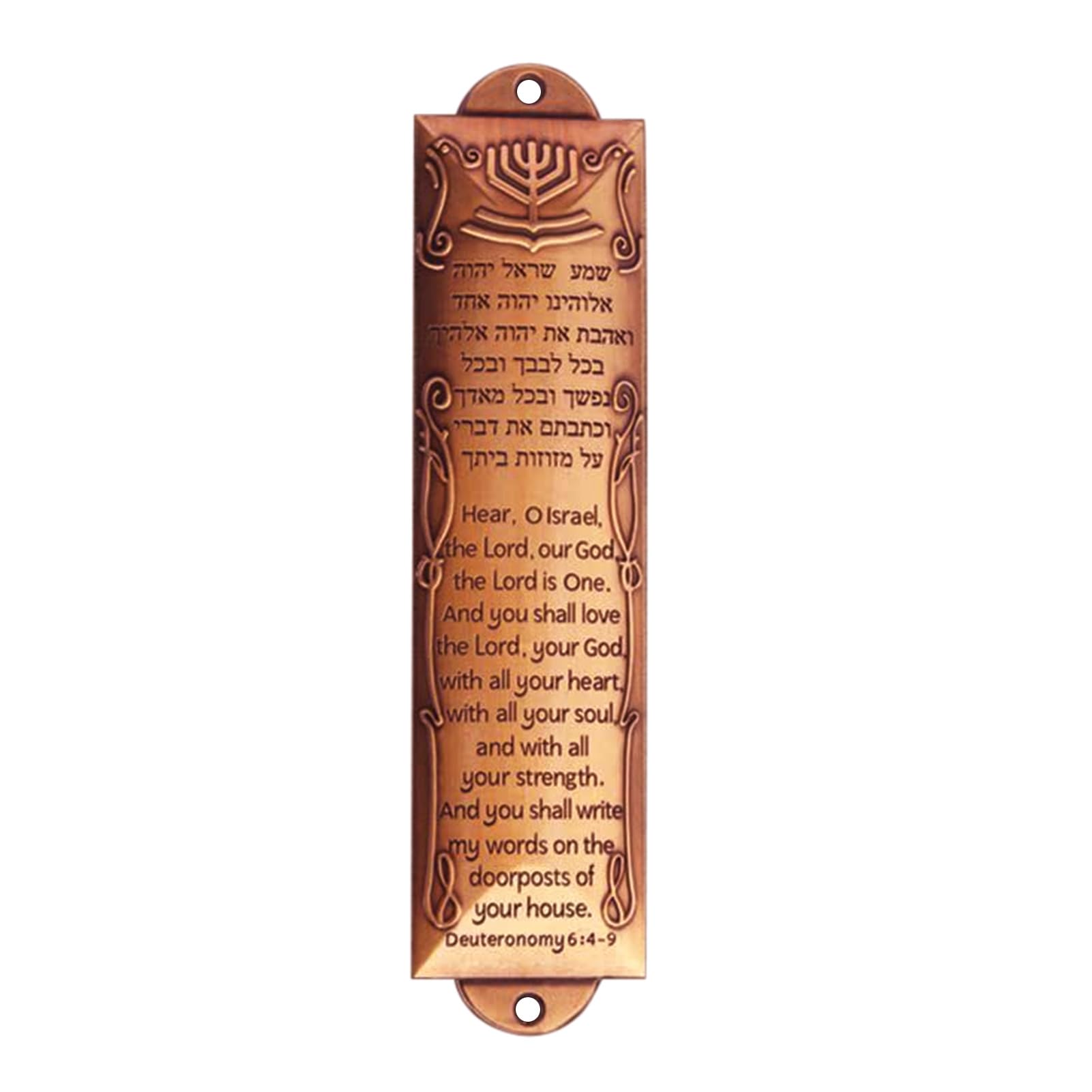 matumou Door Mezuzah Rustproof Resistant Metal Jewish Mezuza Plaque Door Window Decoration Blessing Gift