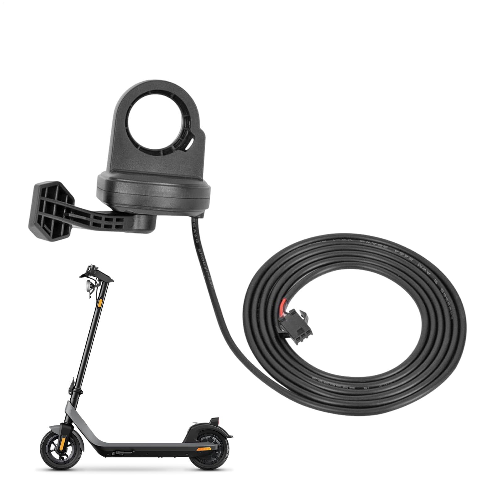 Pièces de rechange d'accélérateur de pouce pour vélo, VTT et kart - Levier d'accélérateur ergonomique à 3 broches pour les amateurs de conduite en plein air et de motocross