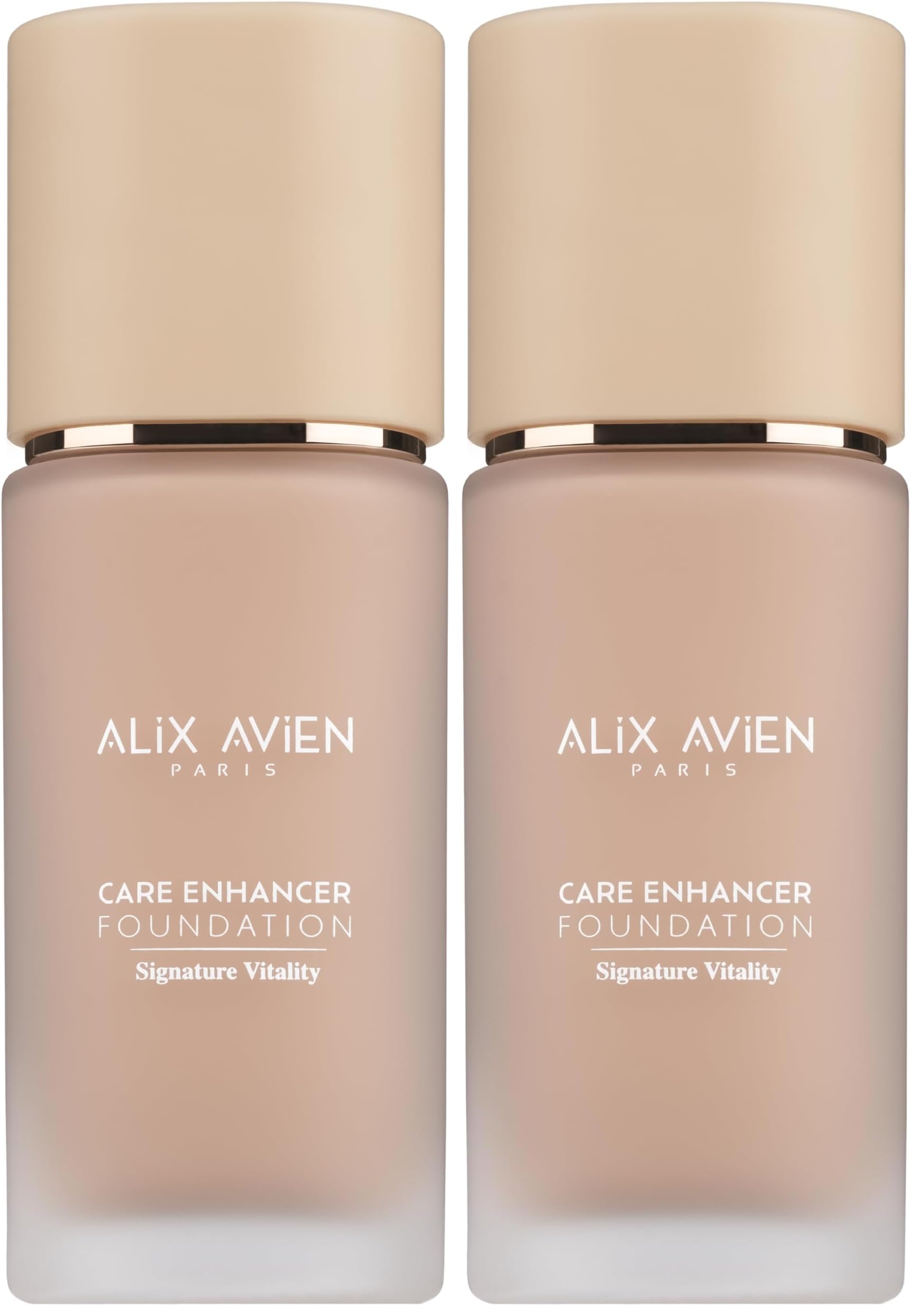Alix Avien Kırışıklık Karşıtı Nemlendirici SPF30 Parlak Bitişli Fondöten Care Enhancer 806 Pale Apricot (2 paketi)
