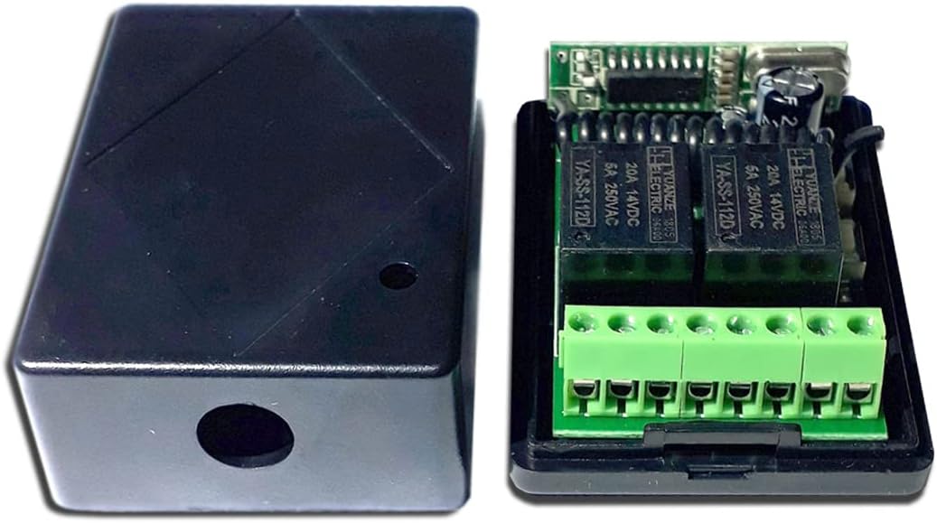 Receiver module inside its protective case