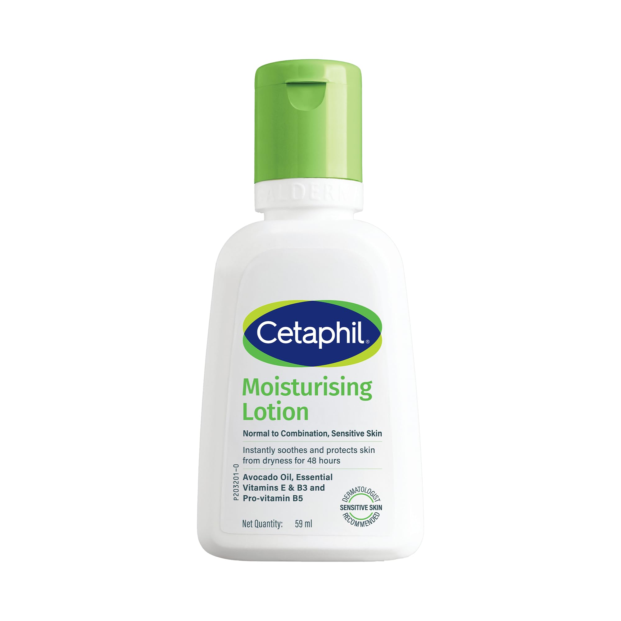Cetaphil Moisturising Lotion 60 ml for Face & Body, Hydrating Moisturizer for Normal & Dry Skin, Dermatologist Recommended
