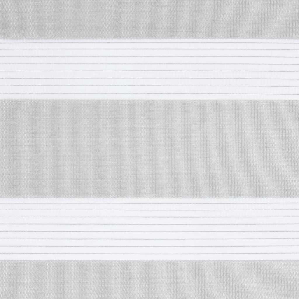 Store zèbre Gris Clair en Polyester 110,9 cm Largeur Tissu 230 cm Hauteur avec Montage sans perçage ou vis, Protection lumière et intimité pour fenêtre Salon Chambre Bureau Maison
