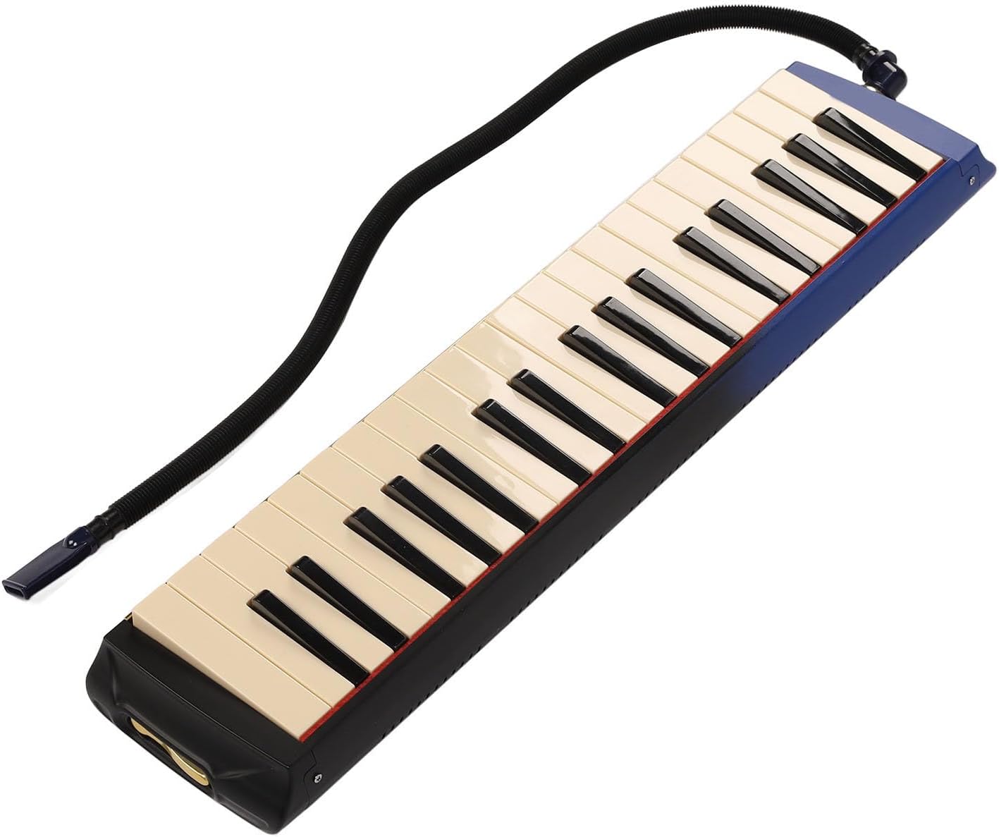 37 Key Melodica Instrument,Portable Double Soft Tubes Melodica Air Piano Keyboard with Carrying Bag