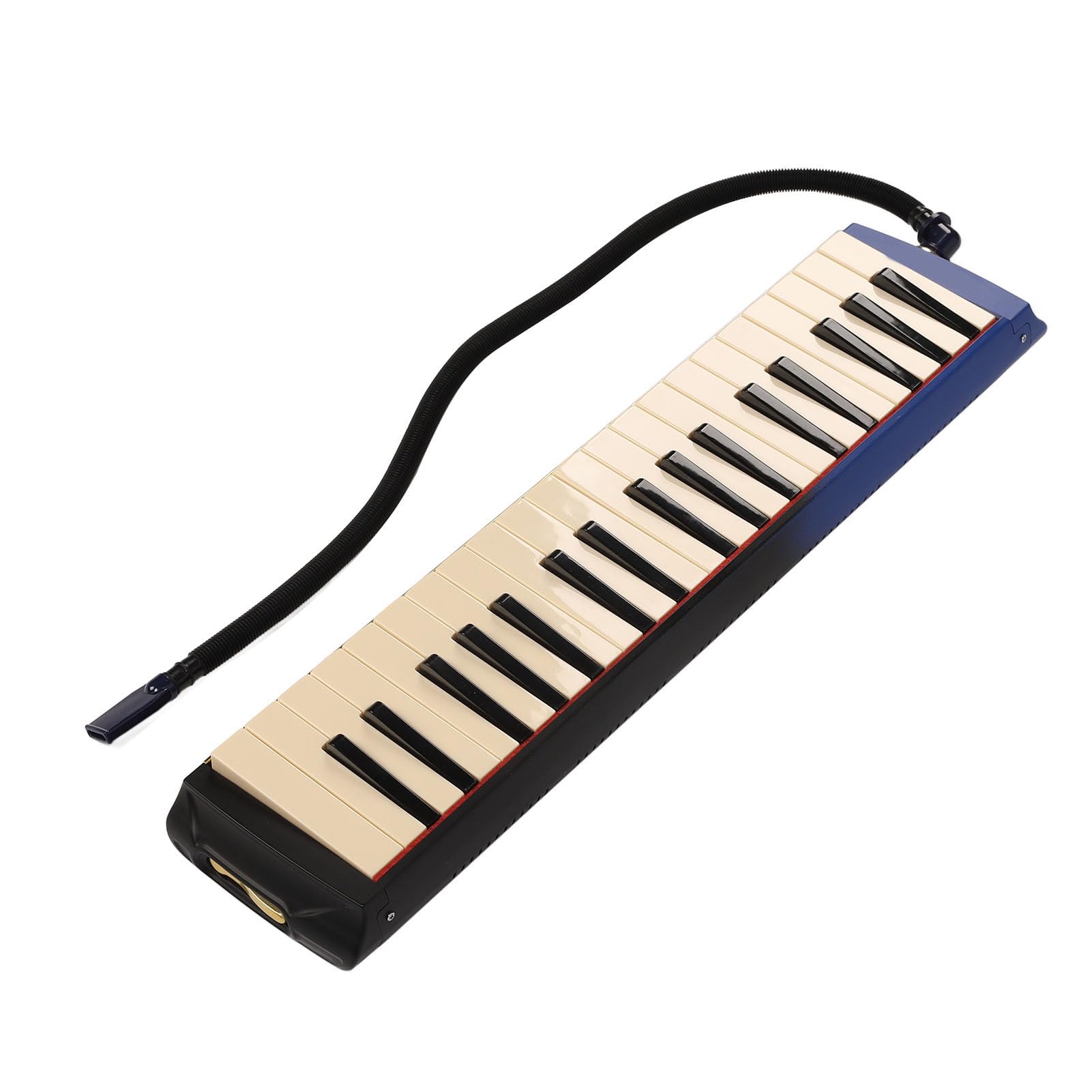 37 Klucz Melodica Instrument fortepian podwójne miękkie rurki 2 ustniki profesjonalna klawiatura powietrza z noszą worka muzyka naklejka dla początkujących studenci muzycy ABS