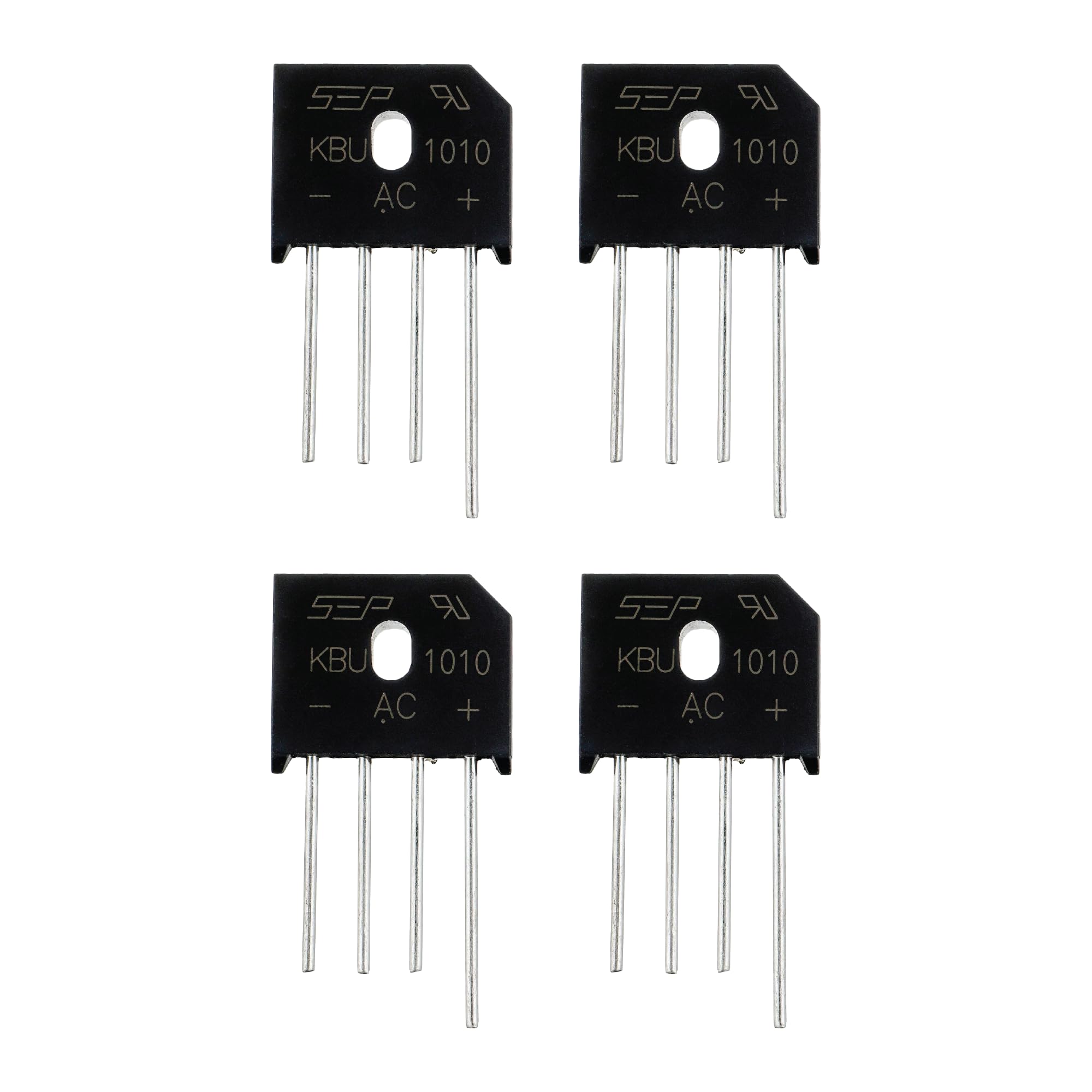 Ponte raddrizzatore KBU1010 1000V 10A 4 pezzi