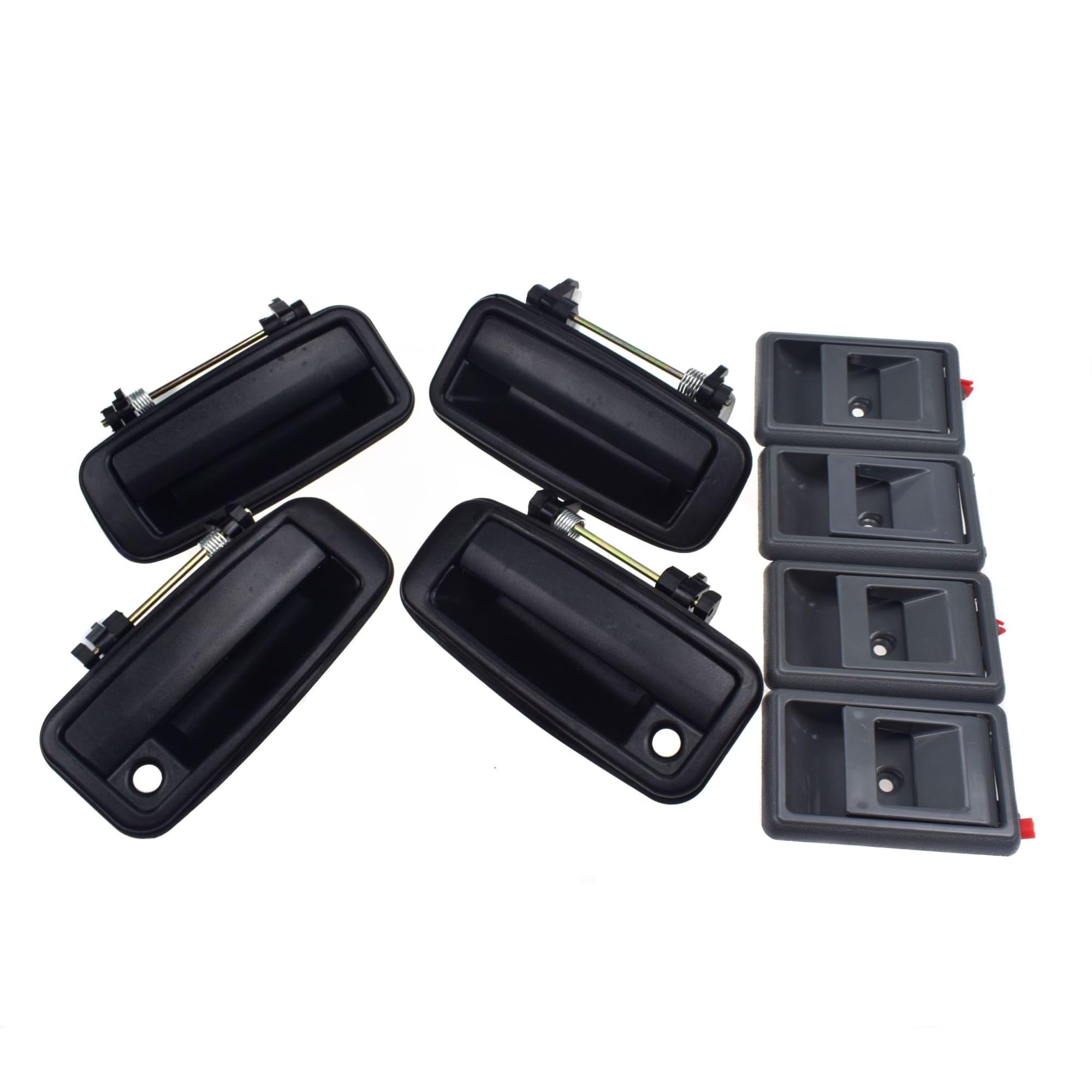 Lzbzhb Kit 004 Car Exterior Outsidedoor Handle For Toyota For Corolla For Geo For Prizm 1988-1992 Outsi Or Insi Door Handle Front Rear Left Right Or With Lock(Kit 004)