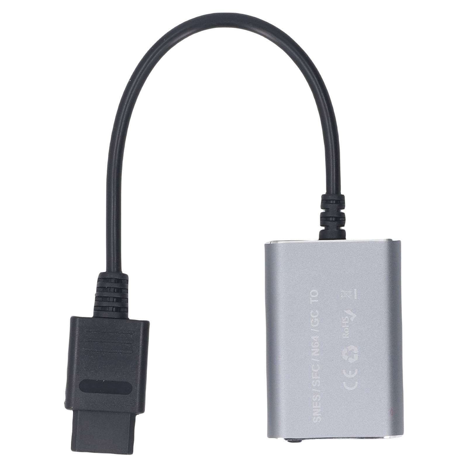 Fockety Convertitore HD, Adattatore per Console di Gioco retrò a Bassa Latenza Dal Design Compatto, Commutatore di Risoluzione 720P con Cavo HD per Console retrò N64 SFC PAL NTSC