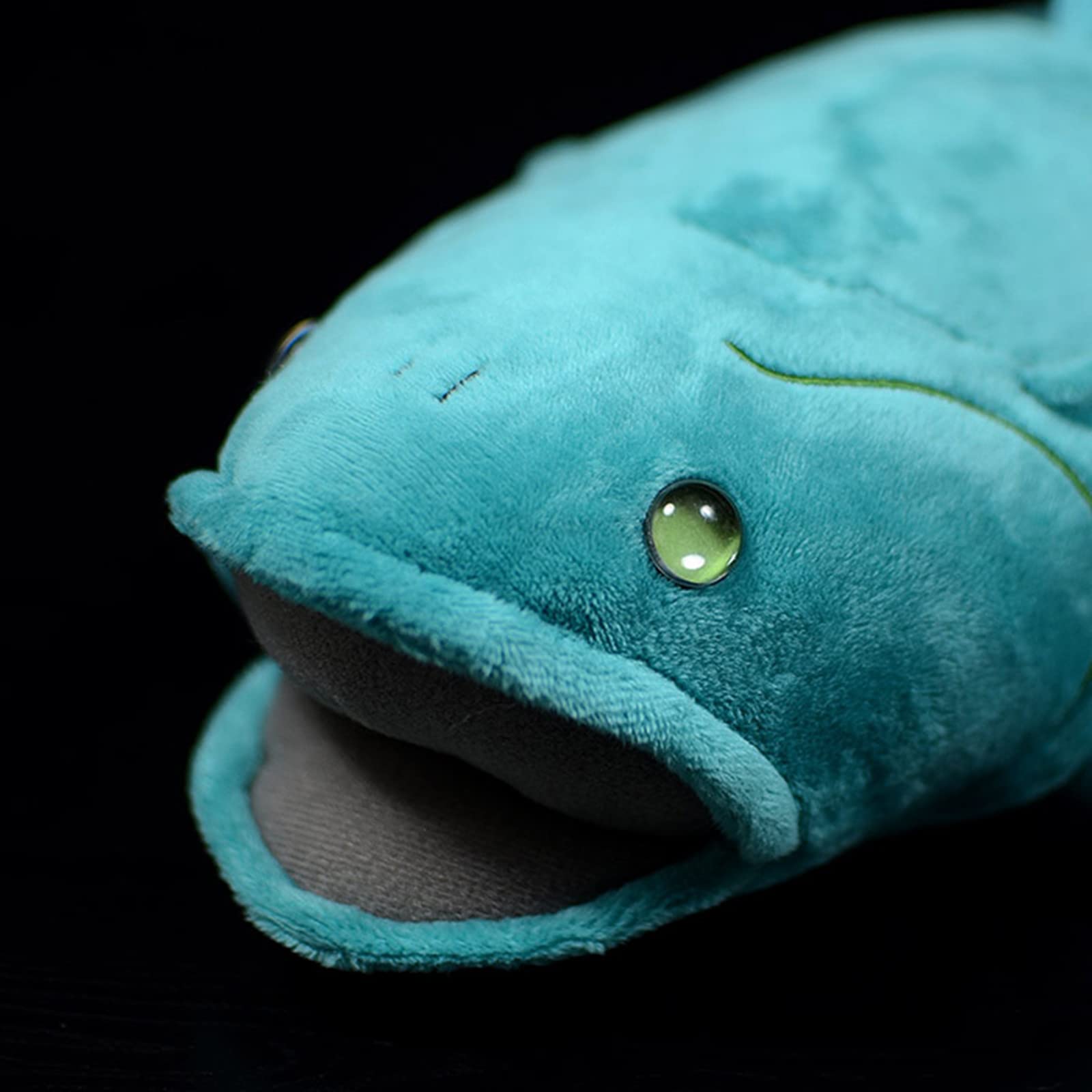 Lilizzhoumax Coelacanth Plush Stuffed Animal, 14 Inch Blue