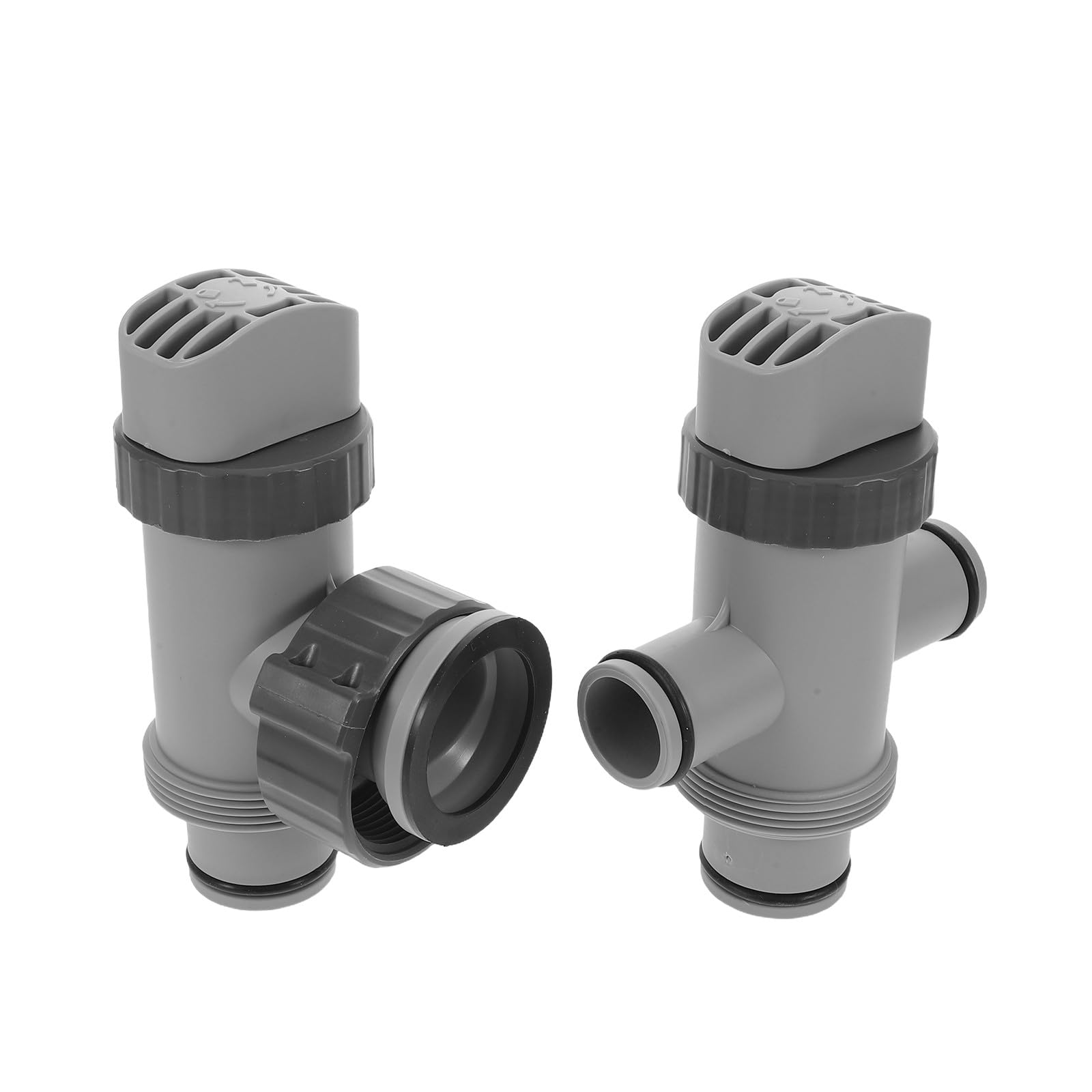 INOOMP Válvula de Émbolo para Manguera de Piscina 1, 25/1, 5 Pulgadas | Juego 1 Set, Pp y Fibra Sintética, Conexión Dual Dividida, Repuesto para Bomba de Filtro