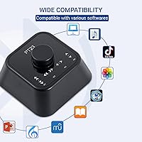 Vista 5 de Page Turner - Pedal giratorio de página de música recargable, Bluetooth, compatible con iOS, Android, sistema (negro)