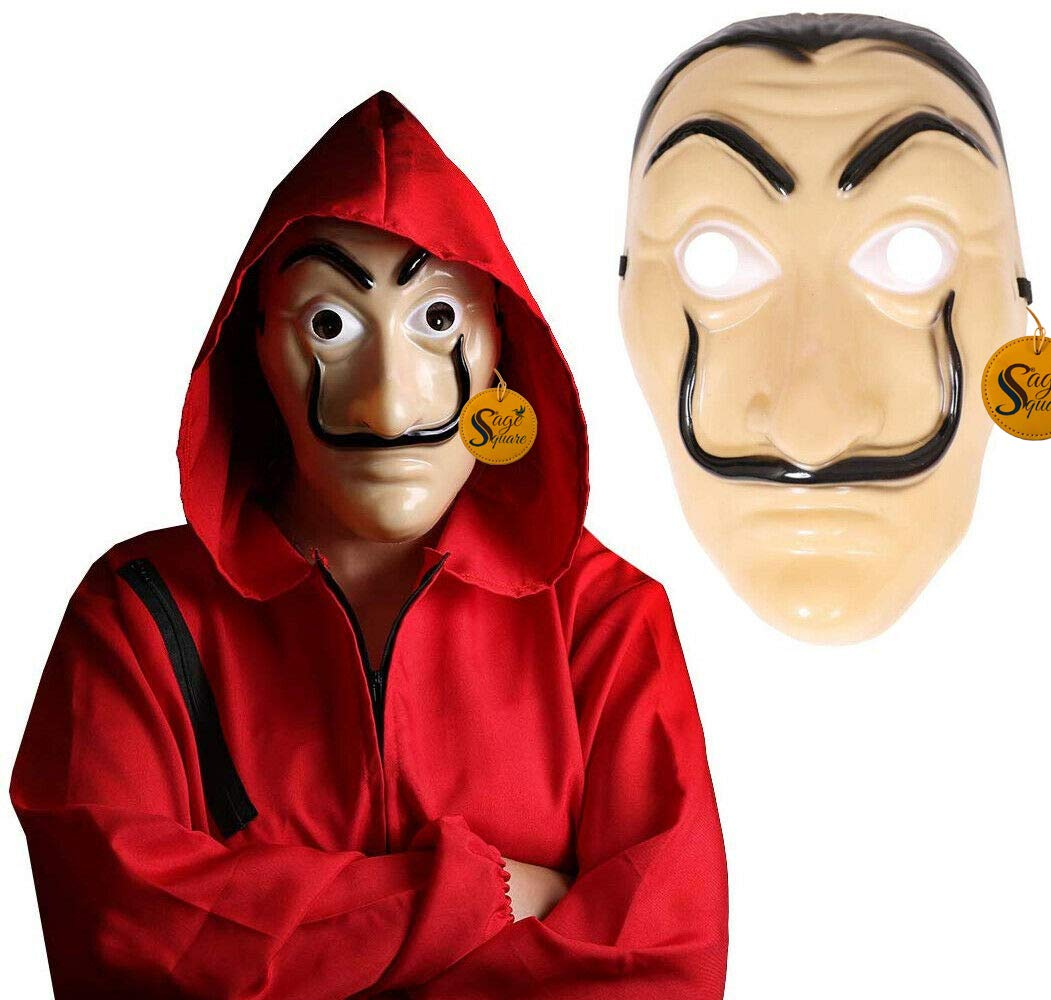 Sage Square Legendary Face Mask for Cosplay Theme Parties. (Money Hiest)