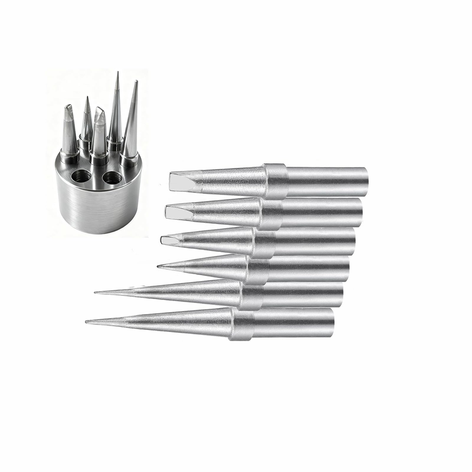 Soldering Iron Tips Replacement Weller ET Series,with Metal Bracket, suitable for WE1010NA WE1010 WCC100 WES50/51 WESD51 Soldering Station, PES51 LR21 Soldering Pen Soldering Tips (7)