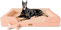 Vista 15 de Cama Extra Grande para Perros, Cama Ortopédica XL para Perros con Espuma Viscoelástica de Gel Refrescante, Cama Impermeable para Mascotas con Funda