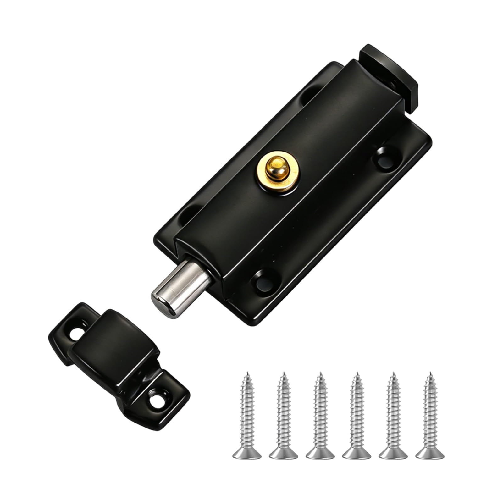 ApexPine 70mm Automatic Spring Door Bolt for Bathroom Garden Shed Doors