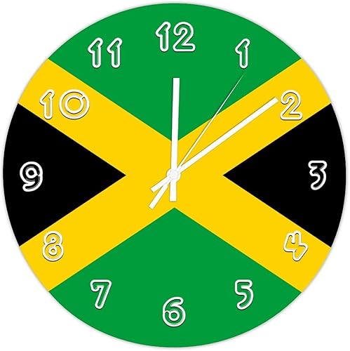 Vista 9 de Kosovo - Reloj de pared redondo con bandera de Kosovo, silencioso, sin tictac, para cocina, dormitorio, oficina, decoración interior del hogar