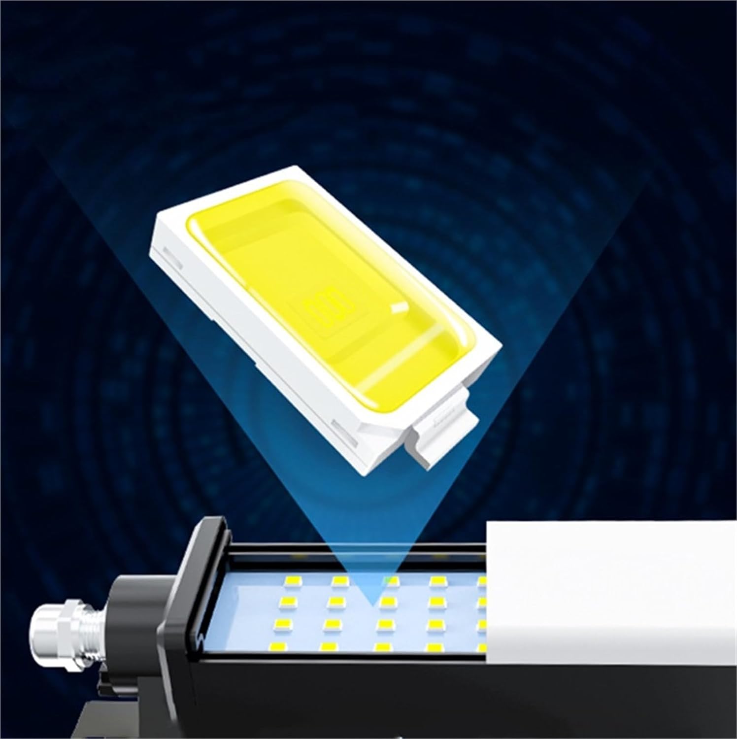 Machine Tool Work Lamp CNC Lathe Headlight Waterproof Aluminum Alloy Three-Proof Lamp(10W 264mm,24V)