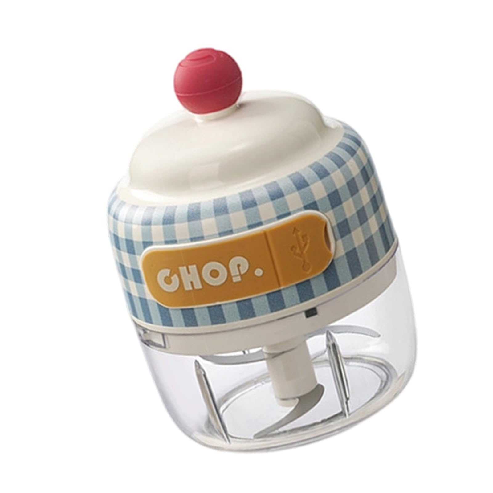 Jazuaiao Food Masher USB Rechargeable Electric Garlic Food Portable Small Processor for Garlic Powerful Motor Masher