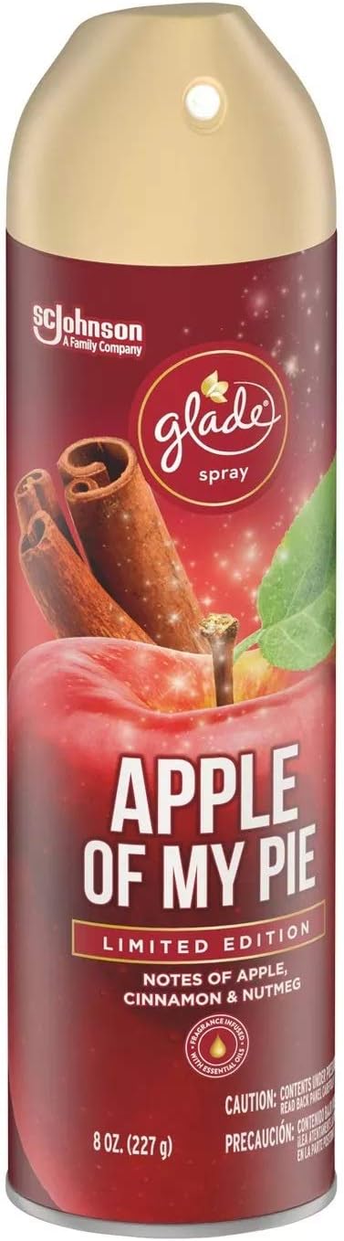 Glade Air Freshener Spray - Apple of My Pie - Net Wt. 8 OZ (227 g) Per Can - Pack of 6 Cans