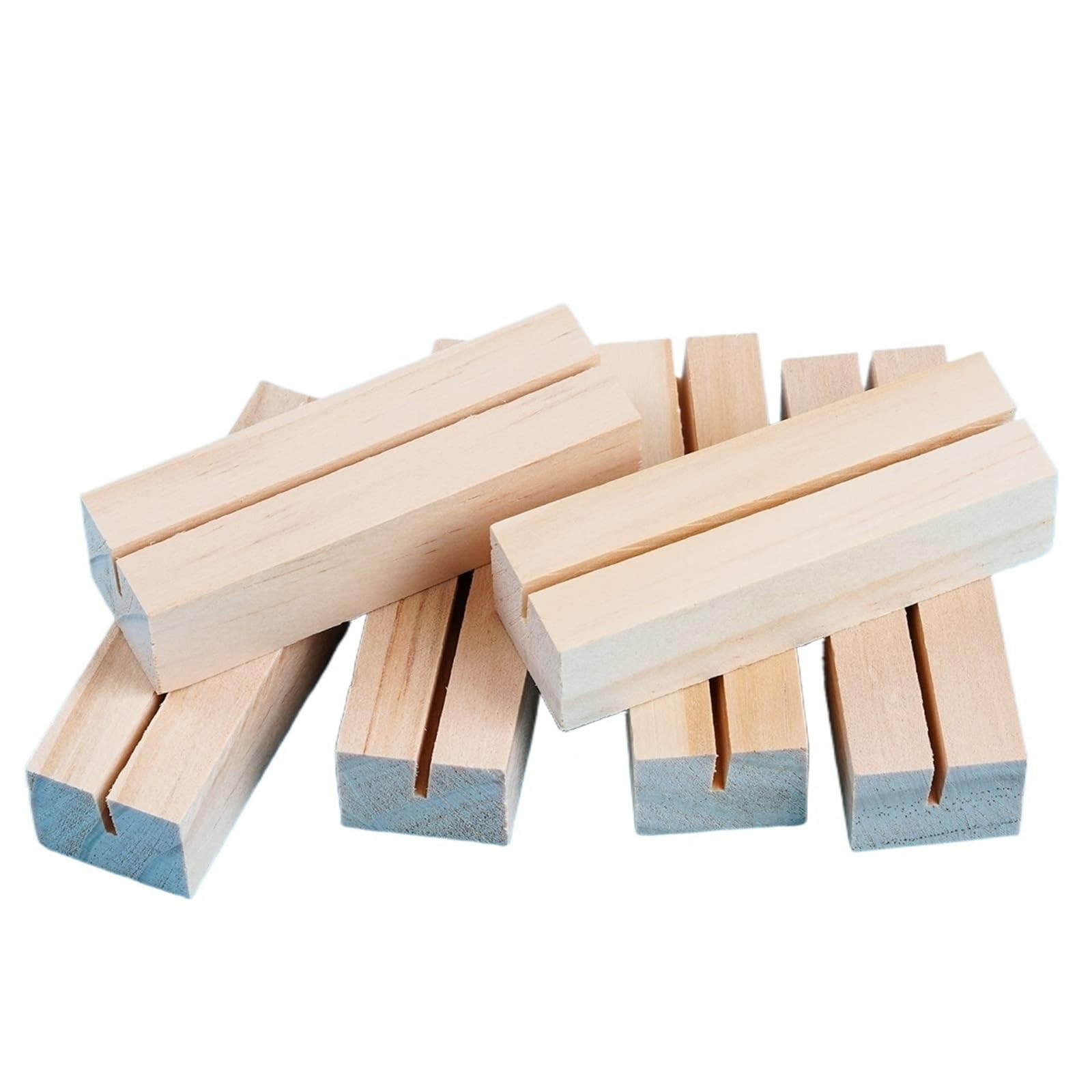 Tischkartenhalter aus Holz, Foto- und Bilderständer, Kartenhalter, Party-Poster, Papier, Hochzeit, Tischnummernhalter für Hochzeitstisch, Namennummer, Bilder (20 Stück)