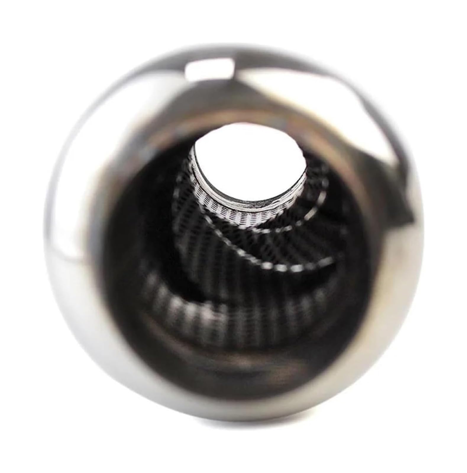 Tubo Escape Coche Punta Acero Inoxidable Silenciador 63mm Garganta Trasera Universal Carreras Silbato Coche Escape Tubo Silenciador