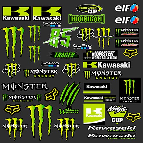Monster Energy Aufkleber,Motorrad Helm Aufkleber,Sponsoren...