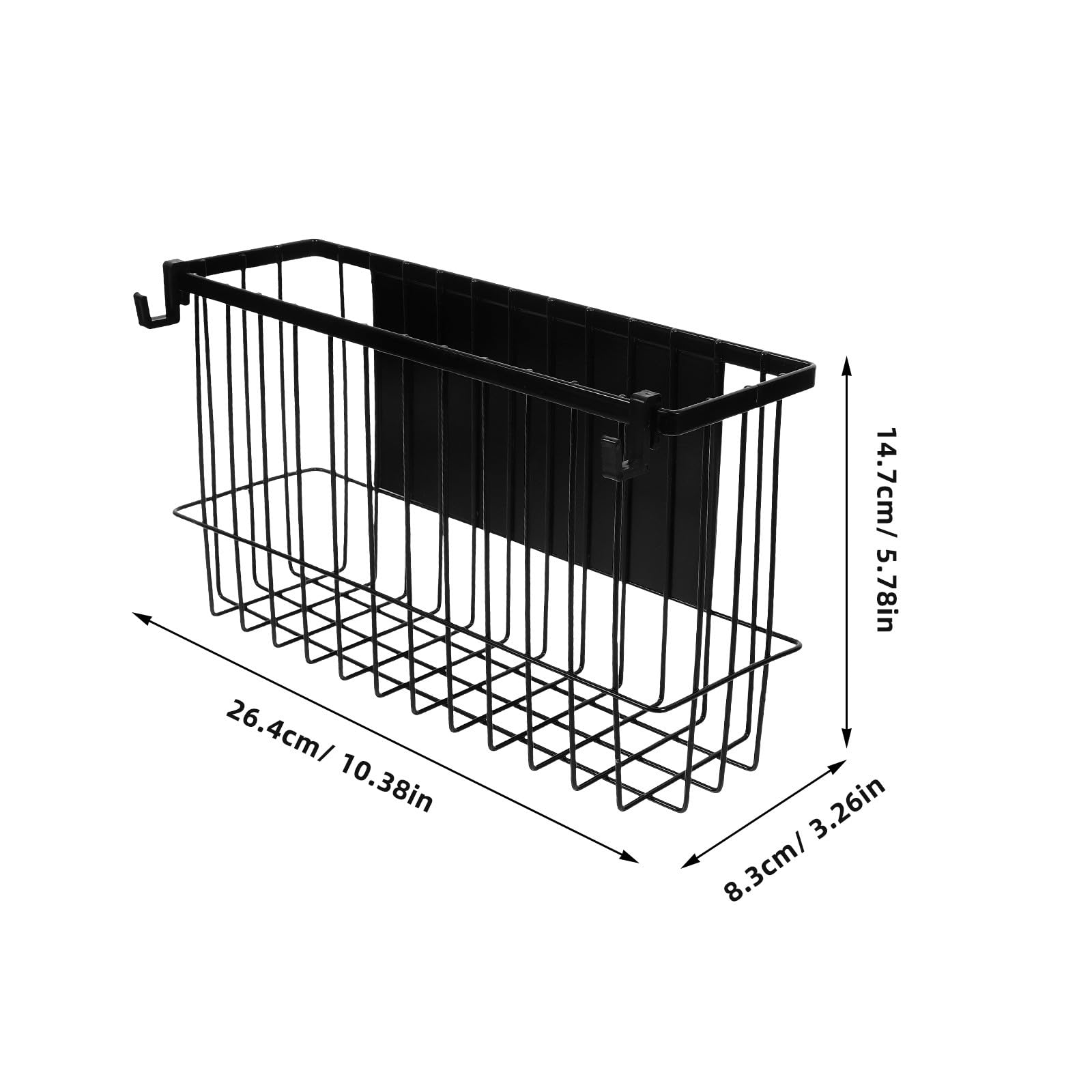 DOITOOL Organizador Magnético para Refrigerador Negro de Hierro Resistente