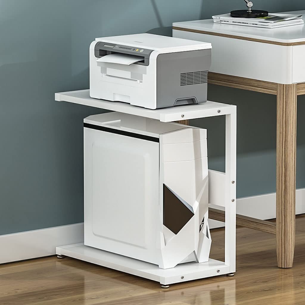 Mueble Impresora Host de computadora Multicapa UPC Gracket Rack Impresora Simple Debajo la Rejilla Mesa Desktop Escritorio Almacenamiento Cajonera Escritorio(24cm)
