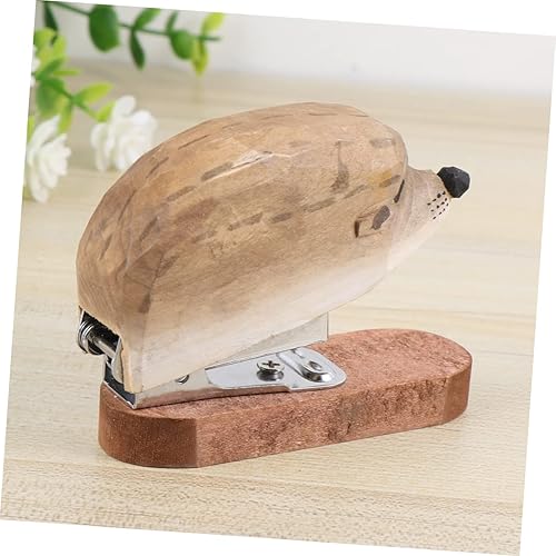 Miniatura 6 de Lurrose 3pcs Paper Stapler for Home Office Paper Punching Tool Office Stapler Supplies Accessories for Girls Staplers Punching Machine Wooden Book