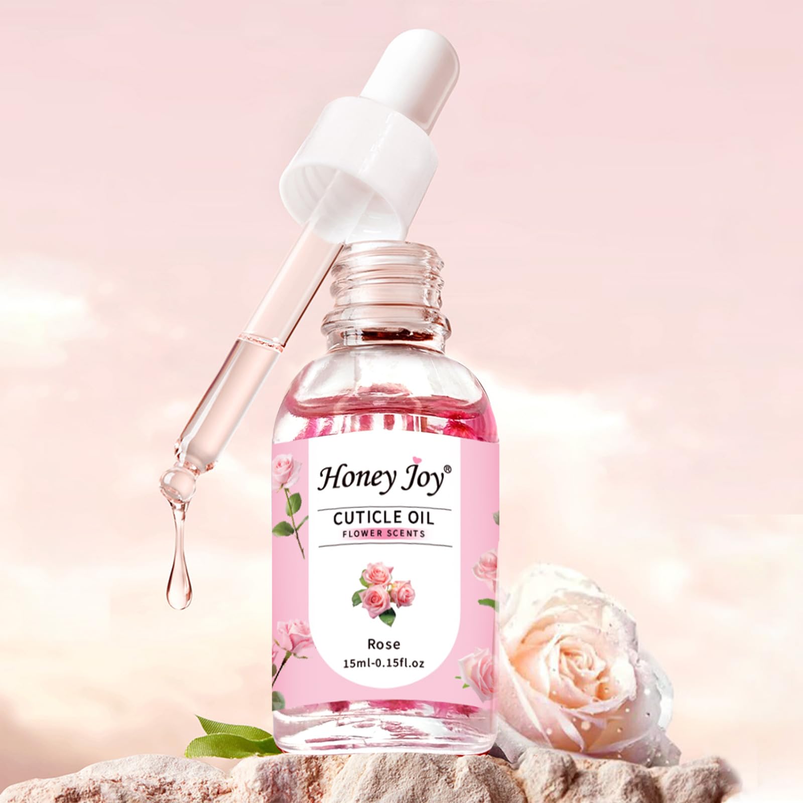 Cuticle Oil Scented Moisturizing Nail Oil, Organic Rosehip Cuticle Remover Liquid, Ultra Nourishing Nail Care - Image 4