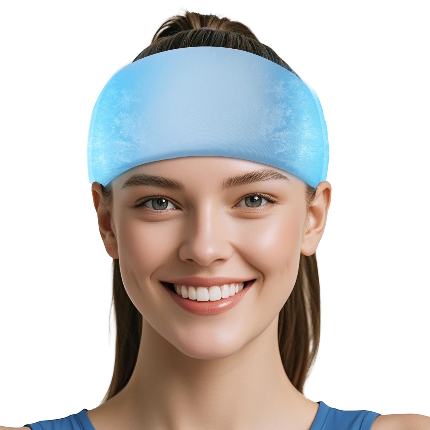 NEWGO Cooling Head, Migräne Kopfschmerz Linderungsband, beruhigende EIS-Kopfmaske zur Linderung von Kopfschmerzen