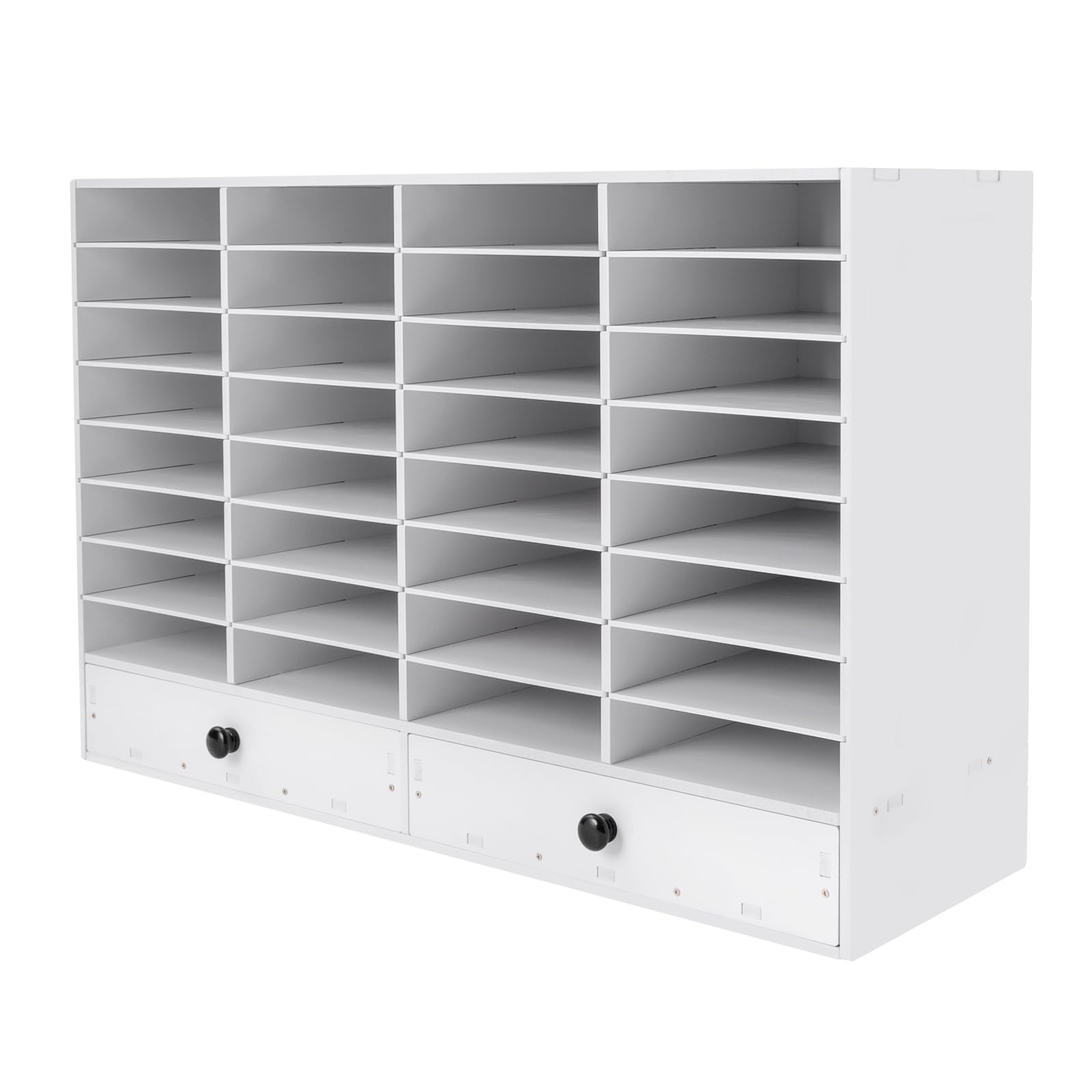 MhdunueSK Mail Sorter Organizer, White Student Mailbox for Classroom, Desktop File Sorter, Literature Organizer, Paper Organizer for Home School