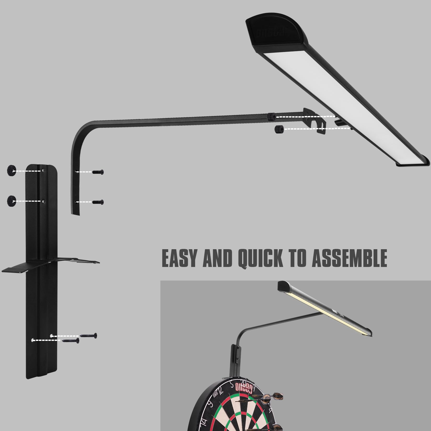 ONE80 Illumina Cible de Fléchettes LED Électronique avec Petite Marque (Base)