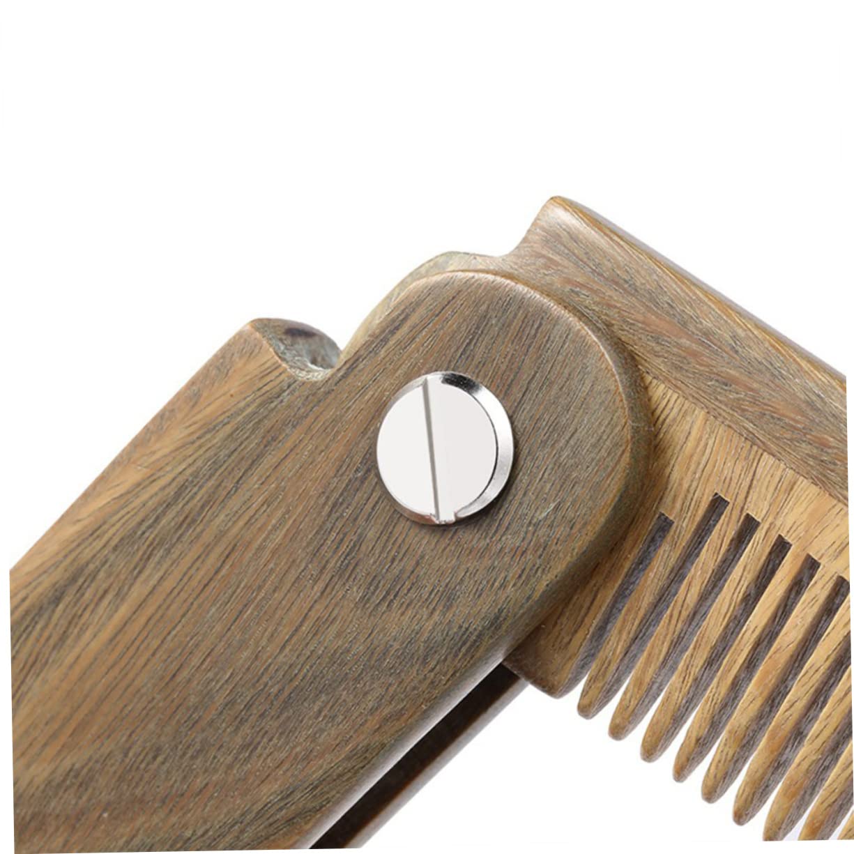 Mikinona Portable Beard Comb Styling Tool Wooden Mens Beard Brush Care Kit for Black Men
