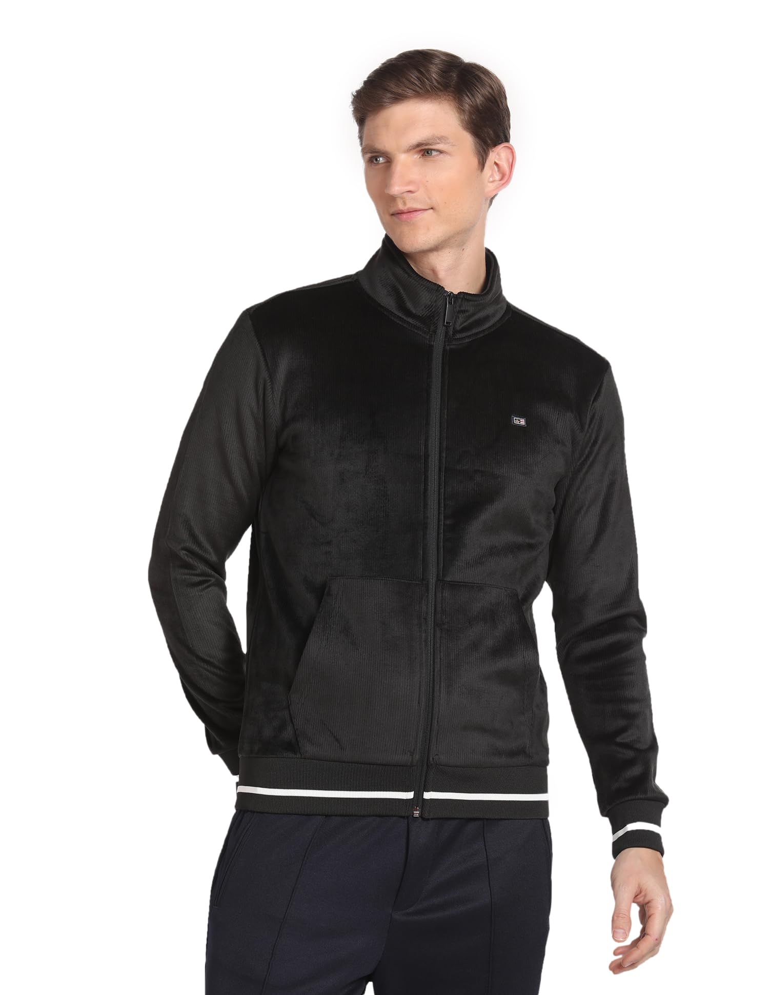 Men's Polyester High Neck Sweatshirt-image-38