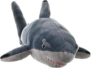 Wild Republic Black-Tipped Shark Plush Soft Toy, Cuddlekins Cuddly Toys, Gifts for Kids 30 cm