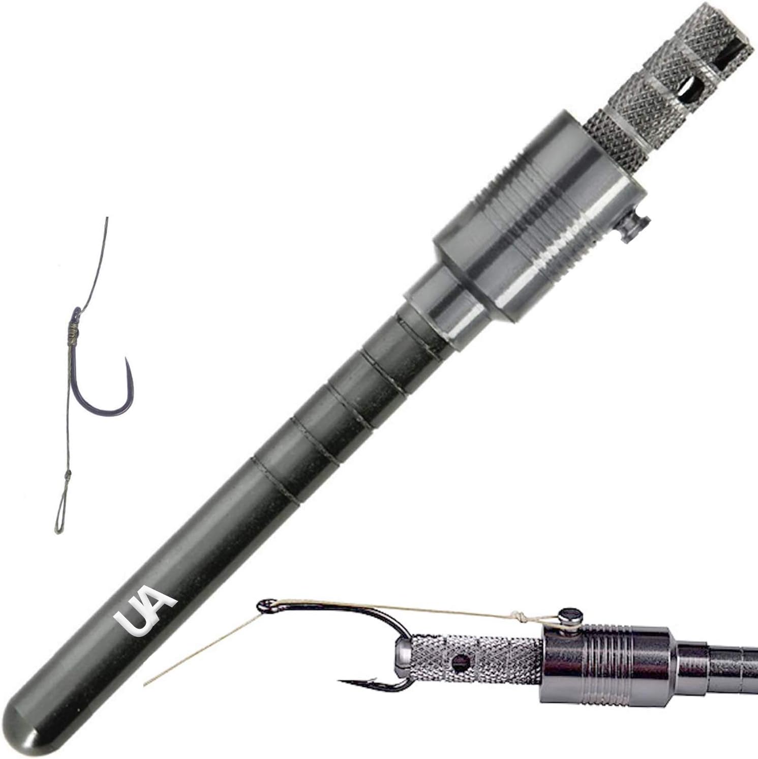 Ultimate Angling Fishing Tackle – Hair Rig Tying Tool | Effortless & Precise Hair Rig Knot Tying for Carp Fishing | Durable Silver Design for Easy Bait Presentation & Secure Hook Attachments