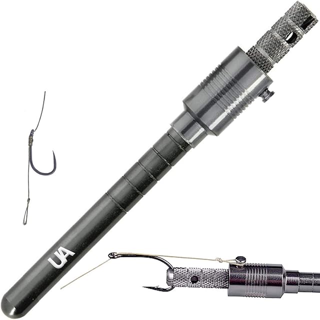Ultimate Angling Fishing Tackle - Hair Rig Tying Tool | Makes Tying Hair Rigs Easy & Simple Silver