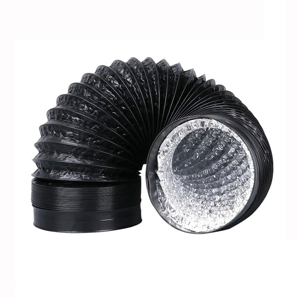 Zqagbaod One Color Exhaust Pipe,Flexible Aluminum Ducting Dryer Vent Hose Heavy-Duty Dryer Vent Tube Pvc Tube(150Mmx6m)