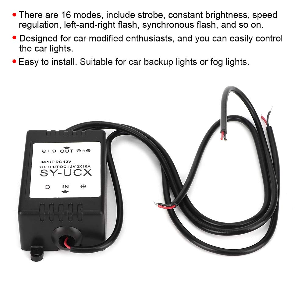 Modulo remoto drl 12v led controller stroboscopico per auto wireless remotestrobe control flash 12V 1.5W Modulo di controllo stroboscopico wireless universale LED DRL Flash Controller System per auto