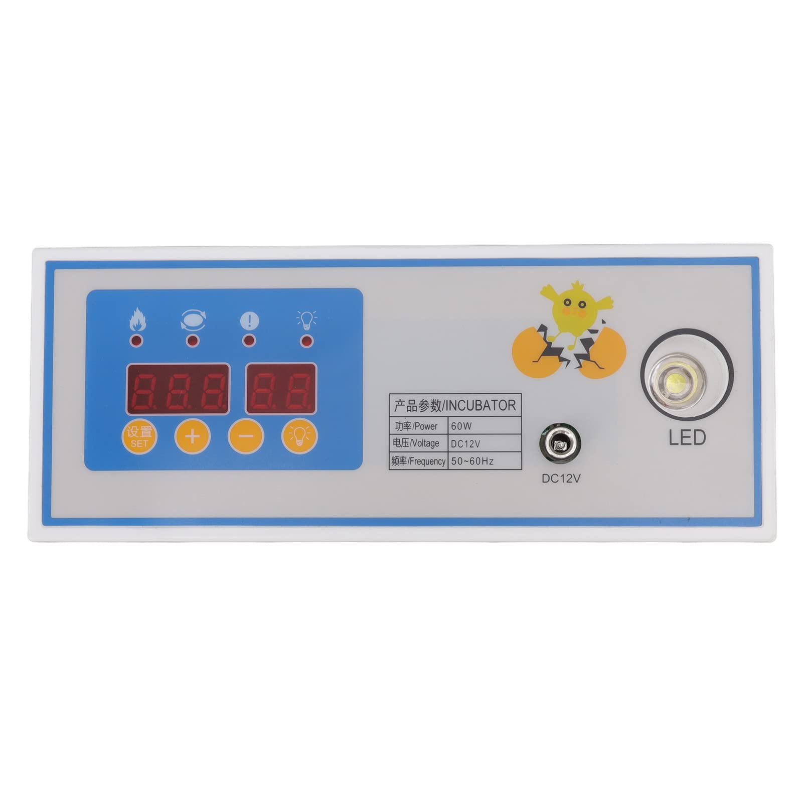 Termostato de incubadora automático de plástico, 60W, 12V, controlador de temperatura para Mini accesorio de incubadora