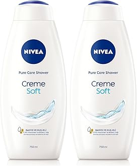 Care Shower Creme Soft (750ml) Caring Shower Body Cream Enriched with Almond Oil, Moisturising Shower Gel Body Wash, Skin Moisturiser with Mild Scent (Pack of 2)