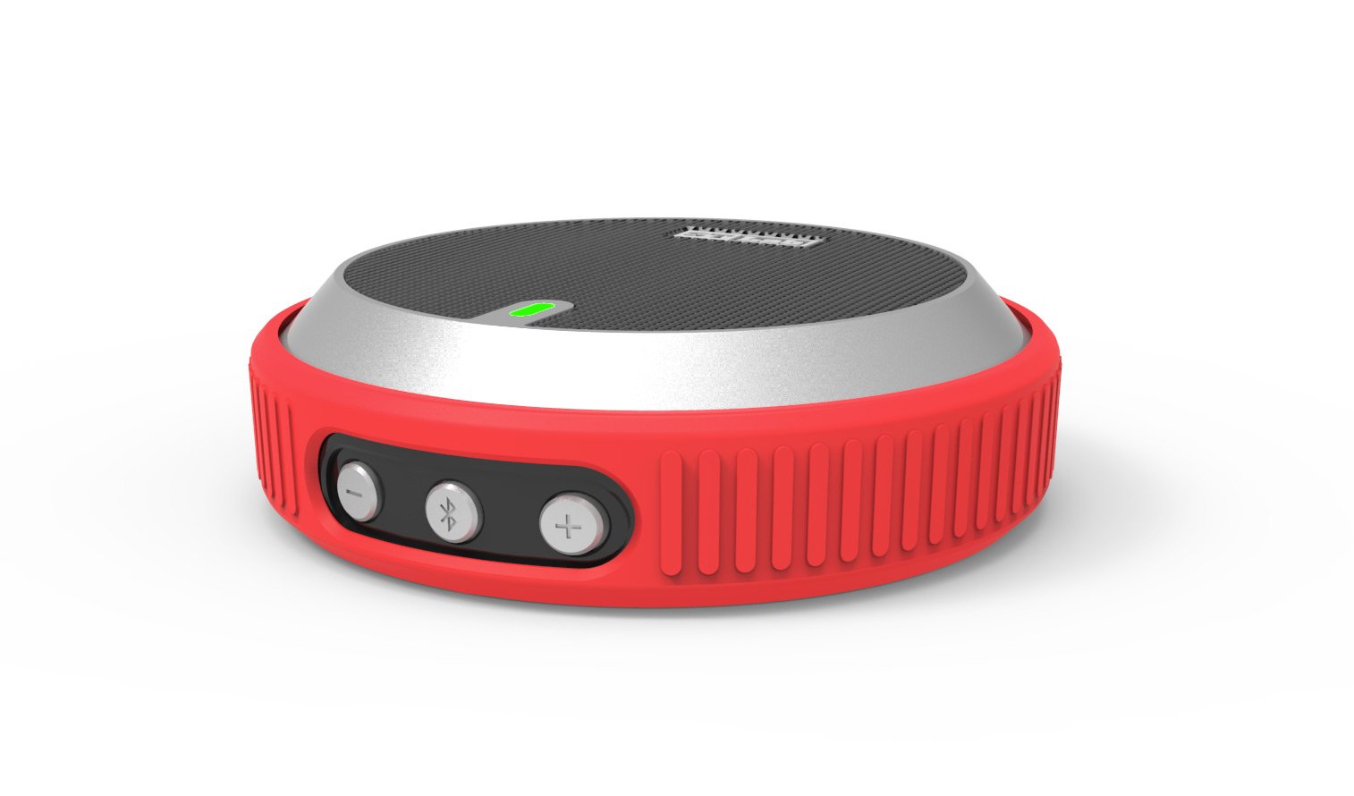 Red M-520 Ultra-Portable Wireless Bluetooth Speaker - 20 Hour Rechargeable Battery Life, Powerful Sound, Compatible with All Bluetooth Devices - GoAdvanz