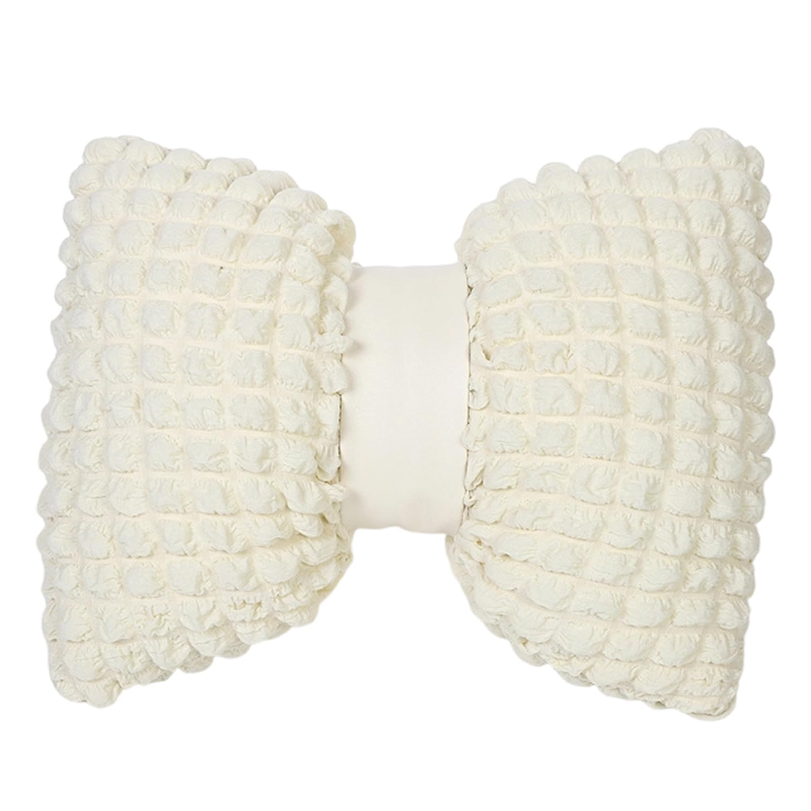 Jazuaiao Plush Bowknot Pillow for Head and Neck Comfortable Use Home or Bedroom with PP Cotton Filling Soft Pillow