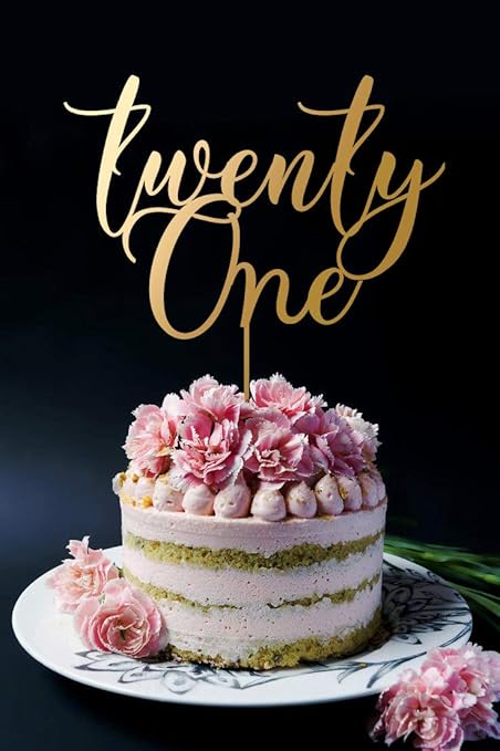 041 041 Decoration De Gateau 21 Ans Pour Gateau D Anniversaire Amazon Fr Cuisine Et Maison