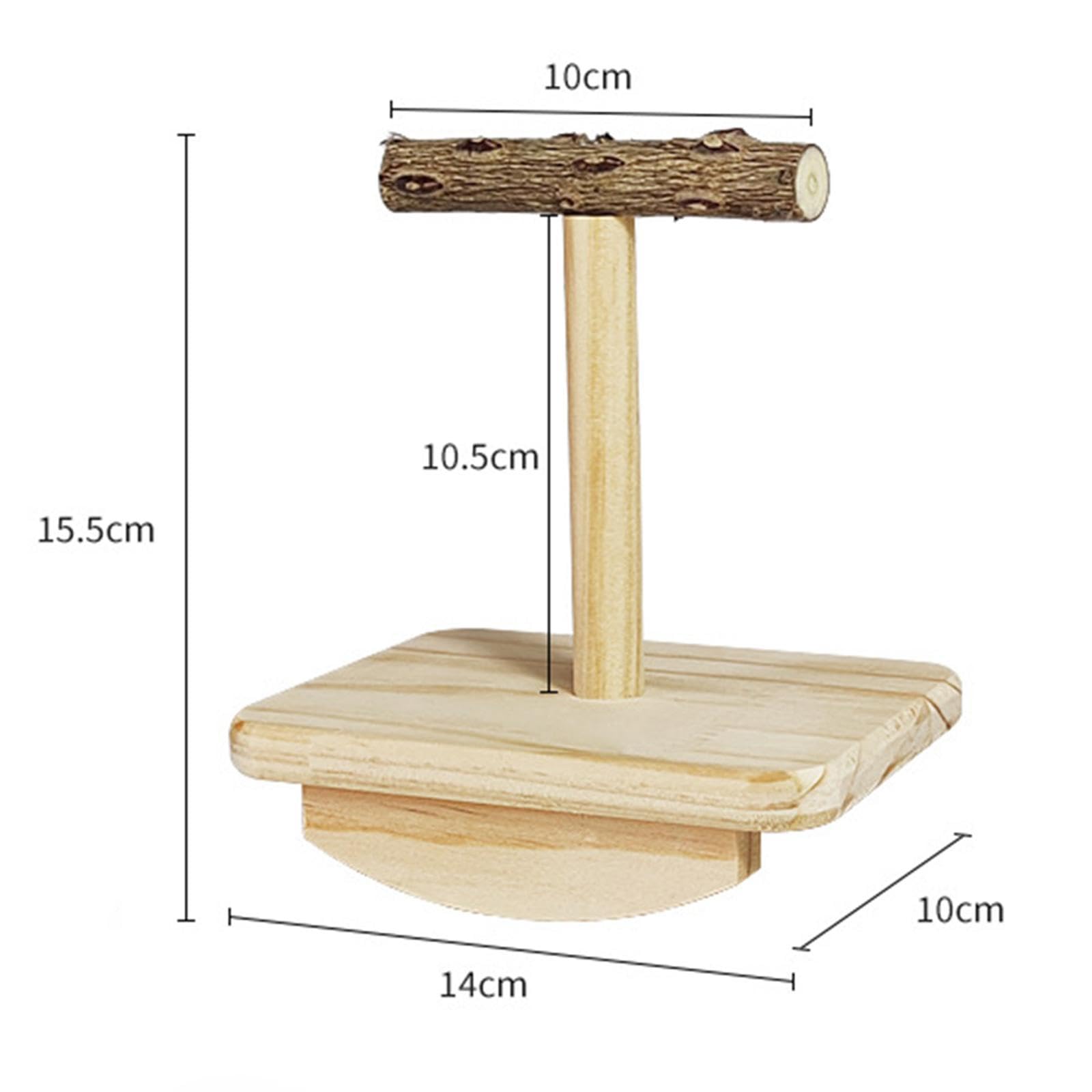 MFMEXUL Perch for Birds, Play Stand for Parrots, Cage Accessories for Macaw and Parakeets, S